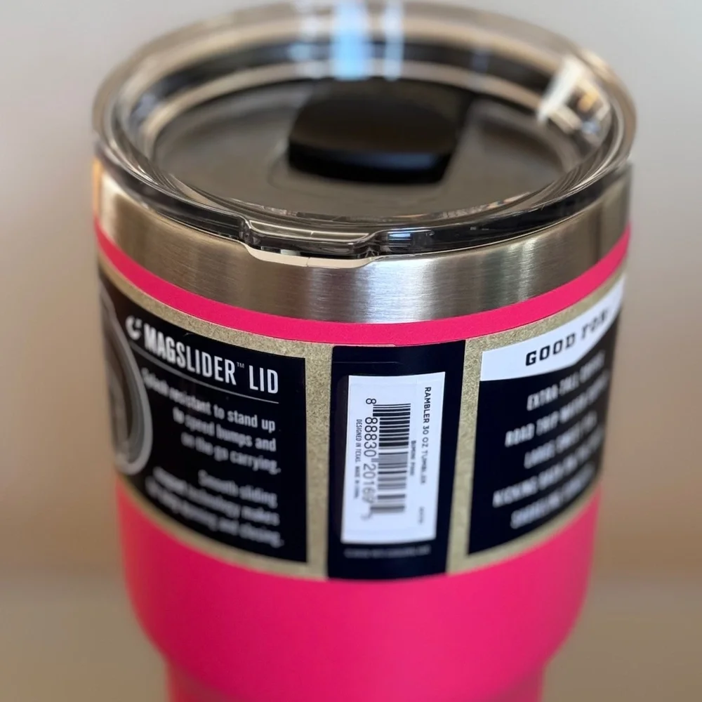 NEW YETI Rambler 30oz Tumbler in rare, limited edition Bimini Pink - Picture 3 of 5